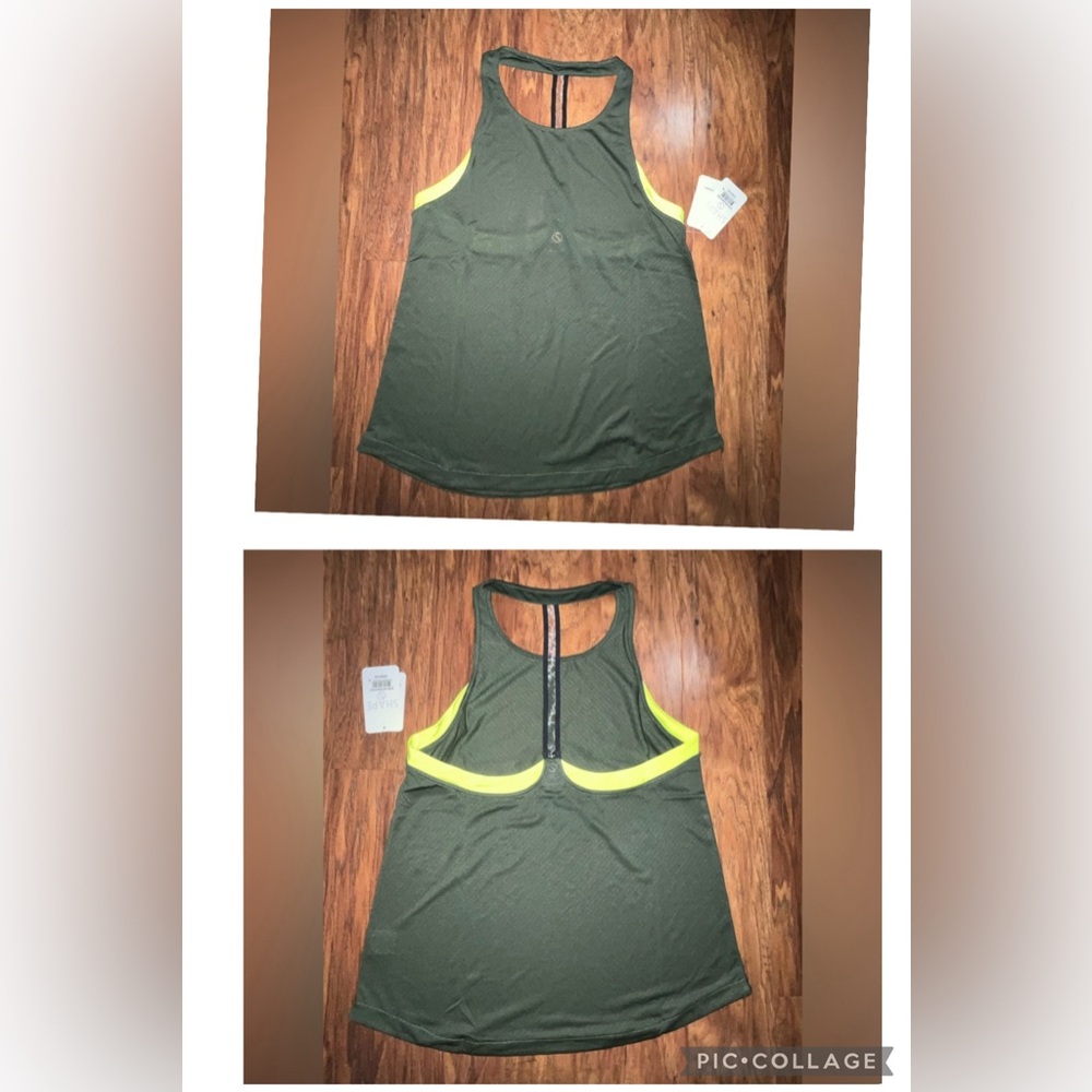 NWT Shape Women’s Sierra Muscle Tank - Green/Black - Sz Medium